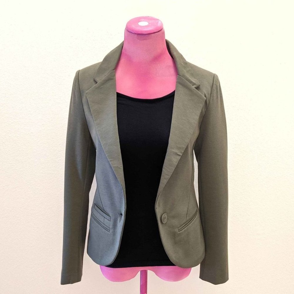 Amisu Olive Structured Blazer Sz 6